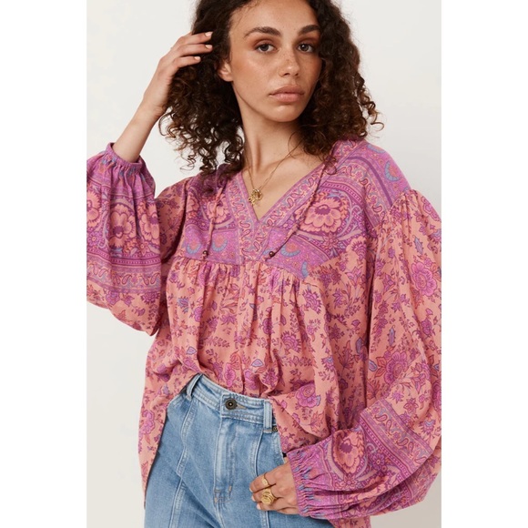 EUC Spell & the Gypsy Collective Blossom Folk Song Blouse - Picture 6 of 17